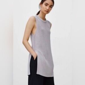ARITZIA | Wilfred Palmier Grey Sleeveless Knit Top